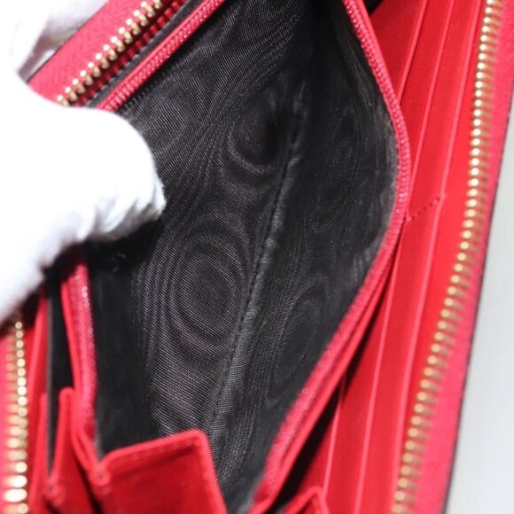 GUCCI Bamboo Long Wallet Leather Red 453158 - Picture 10 of 16